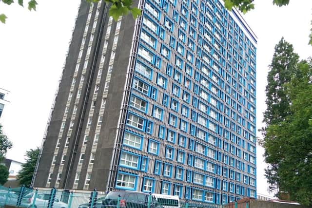 Leamington House in Portsmouth as hundreds of residents are told there is a structural weakness in the concrete. Picture: Malcolm Wells