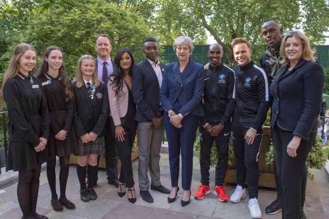 Prime Minister Theresa May hosted UNICEF and Soccer aid for a official reception at No10 Downing Street.
The reception which saw UNICEF, celebrities, local schools and UNICEF Champions come together to mark the football match that takes place on Sunday. Pupils from Admiral Lord Nelson School in Portsmouth were invited