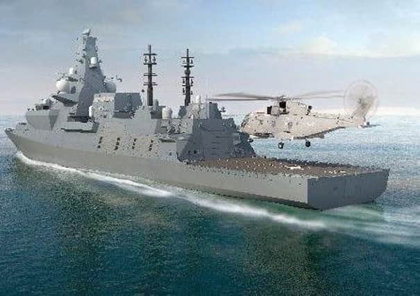 The future Type 26 global combat ship for the Royal Navy