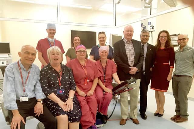 Presentation of arm boards to Queen Alexandra Hospital for breast surgery by Portsmouth Breast Friends