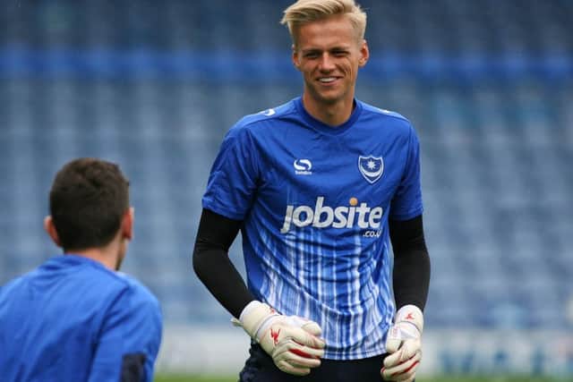 Pompey keeper Alex Bass