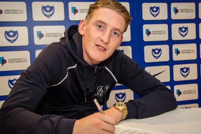 Ronan Curtis has signed a two-year deal at Pompey Picture: Portsmouth FC