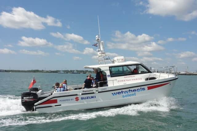 One of the Wetwheels boats. Picture: Cllr Suzy Hamel.