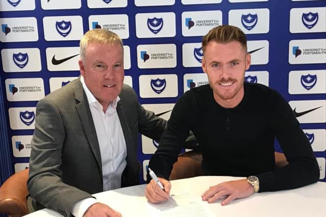 Tom Naylor has signed a three-year deal with Pompey