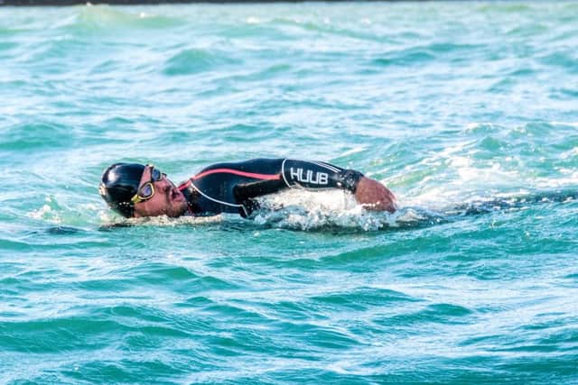 Ross Edgley, who is swimming around the country Picture: Red Bull Media House