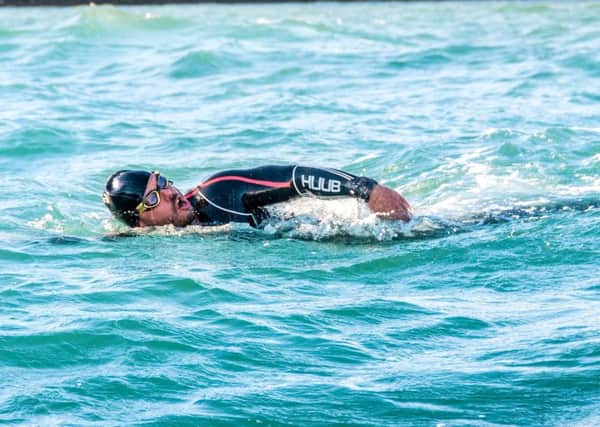 Ross Edgley, who is swimming around the country Picture: Red Bull Media House