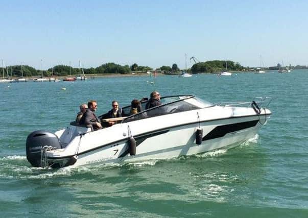 Members of the Institute of Directors for Hampshire were treated to a nautical day out, courtesy of Portchester-based Boat Club Trafalgar.   Picture: Boat Club Trafalgar