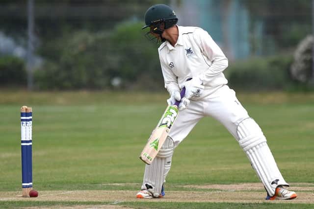 Jack Marston is bowled. Picture: Neil Marshall (180610-005)