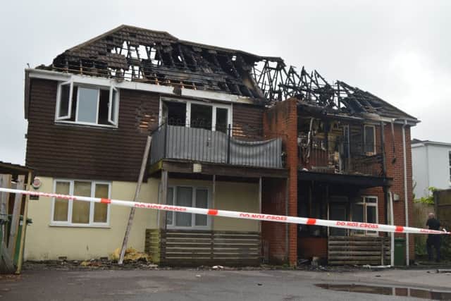 The afternmath of a suspected arson at Botley Road, Park Gate. Pictured the morning after the fire on June 10. Picture: David George