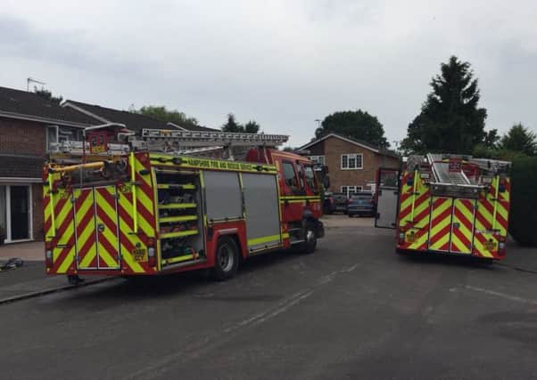 A house in Three Acres in Denmead suffered damaged after a dishwasher caught alight on June 9. Picture: Cosham fire station