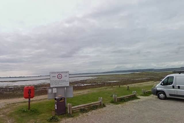 Mud flats off Hayling Island. Picture: Google