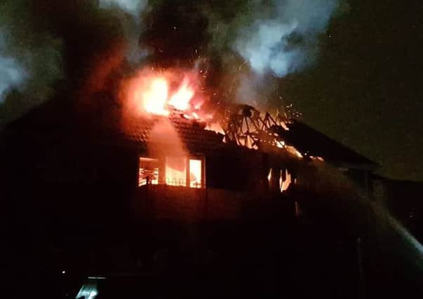 The fire in Botley Road, Park Gate. Picture: Portchester fire station