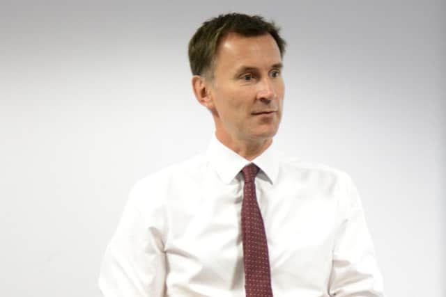 Health secretary Jeremy Hunt