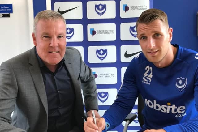 Lee Brown has signed a two-year deal at Pompey. Picture: Portsmouth FC
