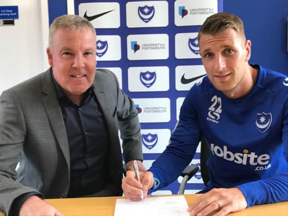 Lee Brown has signed a two-year deal at Pompey. Picture: Portsmouth FC
