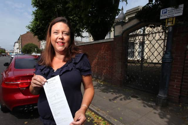 Marmion Road resident Lorna Wilson has had her parking ticket cancelled by Portsmouth City Council. Picture by Chris Moorhouse