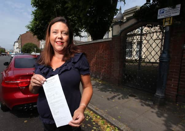 Marmion Road resident Lorna Wilson has had her parking ticket cancelled by Portsmouth City Council. Picture by Chris Moorhouse