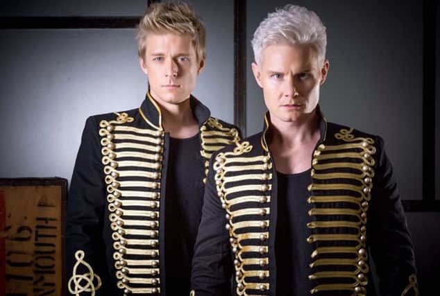 Rhydian Roberts and Jonathan Ansell in Les Musicals