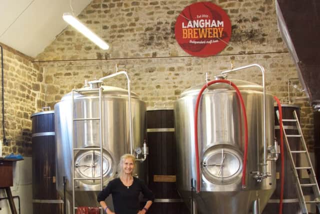Lesley Foulkes, co-founder of Langham Brewery in Cowdray Estate, near Petworth, which is raising money to fix parts of the South Downs National Way