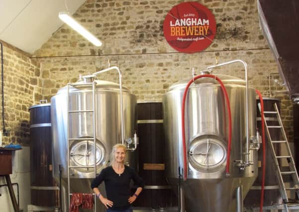 Lesley Foulkes, co-founder of Langham Brewery in Cowdray Estate, near Petworth, which is raising money to fix parts of the South Downs National Way