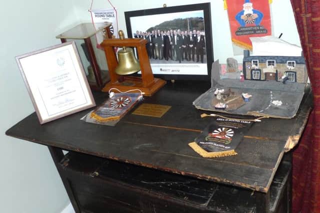 The table in the Royal Oak pub, Fishguard where the surrender was signed.