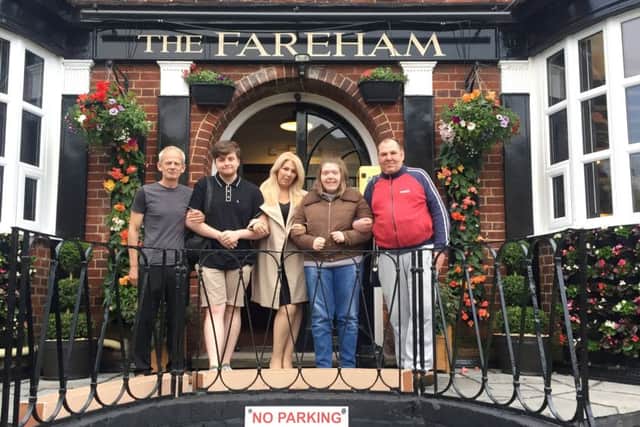 From left - Martin Munns, Tyler Adams, Amanda Barnes, Taylor Barnes and Simon Dampier