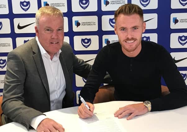Kenny Jackett welcomed Tom Naylor to Pompey last week Picture: Portsmouth FC
