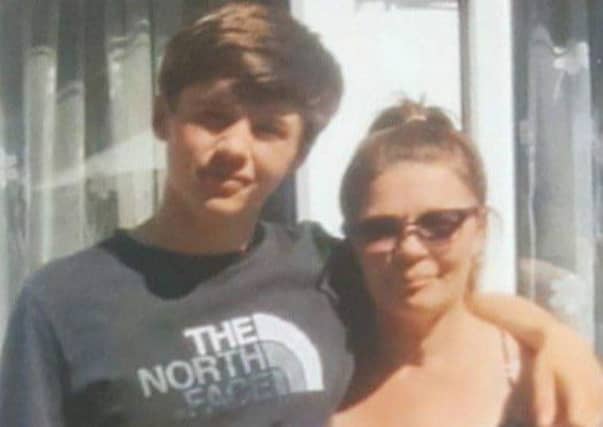 Ryan White with his mother, Donna White. Picture: Hampshire Constabulary