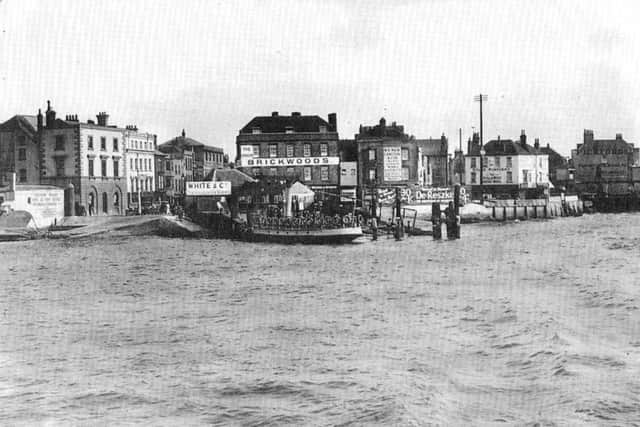 It seems impossible today but at one time there were three landing stages at Point, Old Portsmouth.