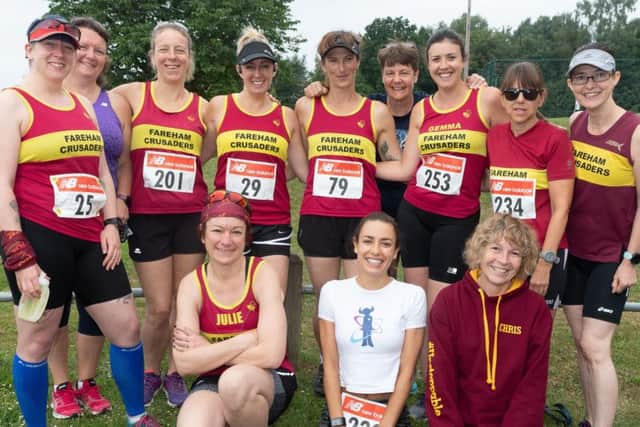 Fareham Crusaders at the Purbrook Ladies 5. Picture: Keith Woodland