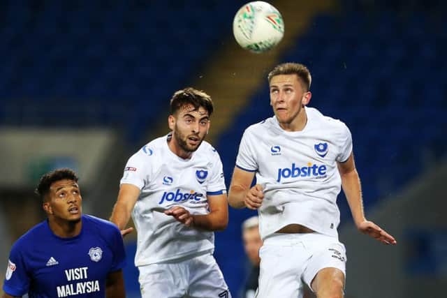 Pompey's talents Ben Close and Adam May. Picture: Joe Pepler