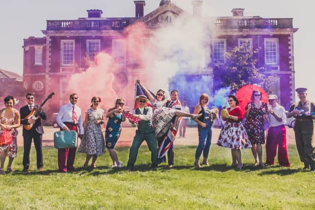 Dancers from Cats Got Rhythm outside Stansted Park, who will appear at the Nostalgia Show later this month Picture: Confetti Coast Photography