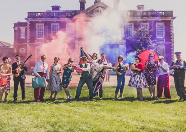Dancers from Cats Got Rhythm outside Stansted Park, who will appear at the Nostalgia Show later this month Picture: Confetti Coast Photography