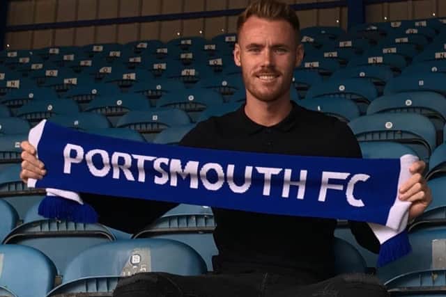 Tom Naylor arrived at Fratton Park last Friday. Picture: Portsmouth FC