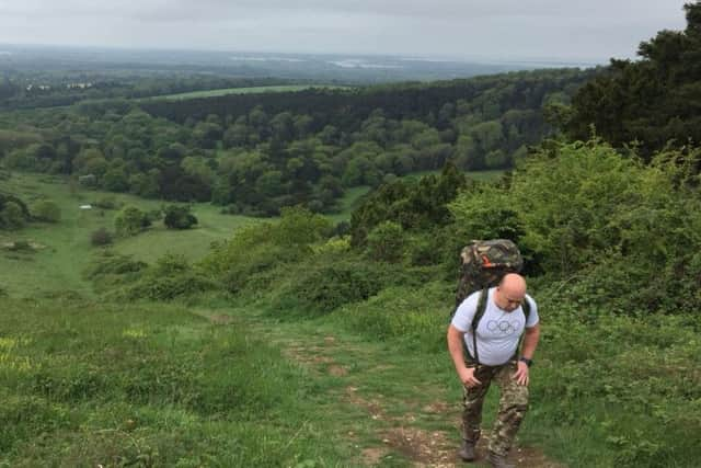 Pete Dallaway during one of the training sessions at Kingley Vale, near Chichester