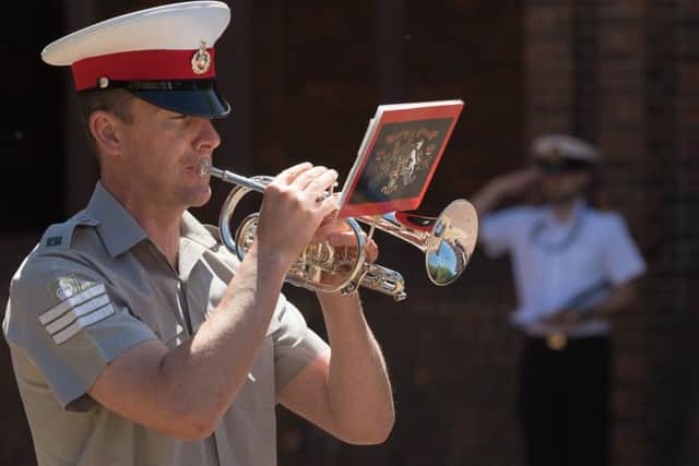 The Last Post is sounded    Picture: Keith Woodland