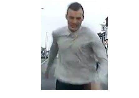 Police want to speak to this man in relation to the incident