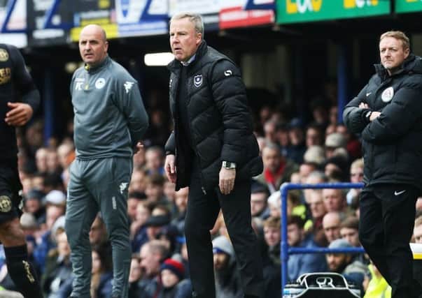 Kenny Jackett, right, and Paul Cook. Picture: Joe Pepler