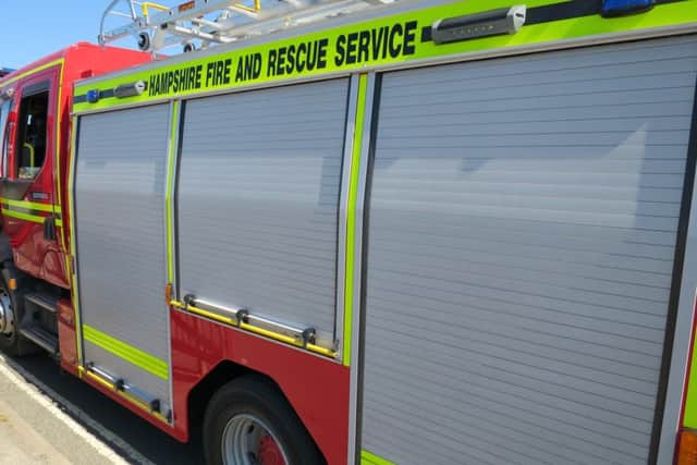 Fire crews were called to a man stuck on mud flats in Gosport.