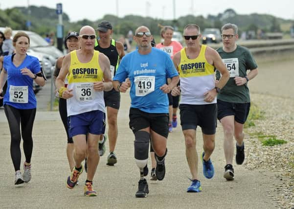 17/06/2018   The Gosport Golden Mile races have taken place at Stokes Bay. Loyd Durham. Picture Ian Hargreaves  (180617_athletics) PPP-180617-192358006