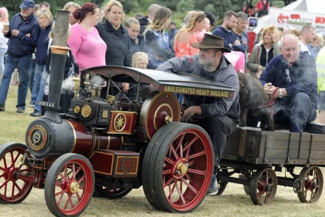 Steam is up and people enjoyed the rides on the train