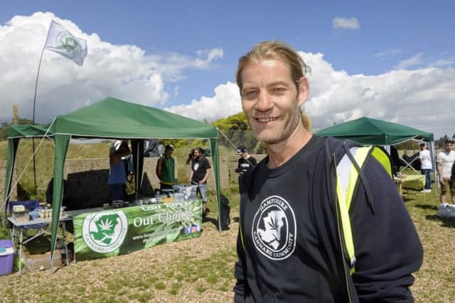 Portsmouth campaigner Sy Dignam at a cannabis awareness picnic held at Eastney Beach last summer