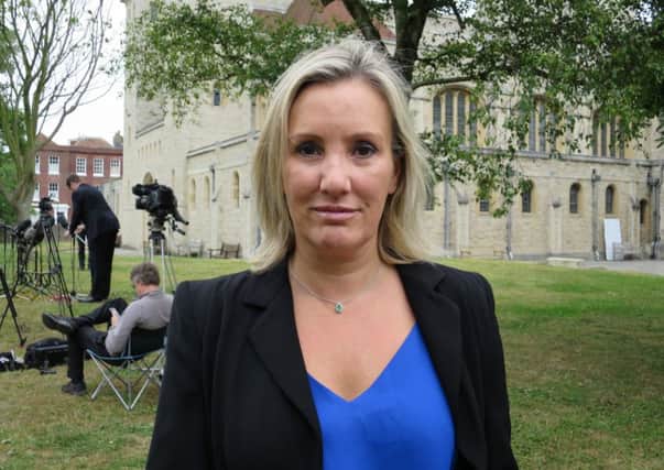 Gosport MP Caroline Dinenage at Portsmouth Cathedral today