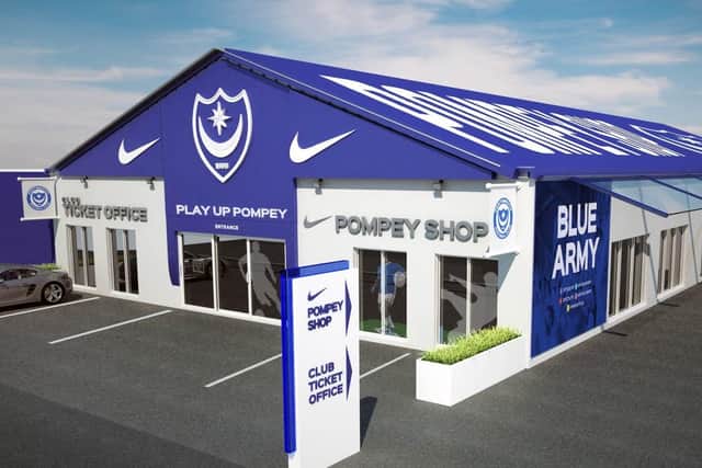 An artist's impression of the new club shop