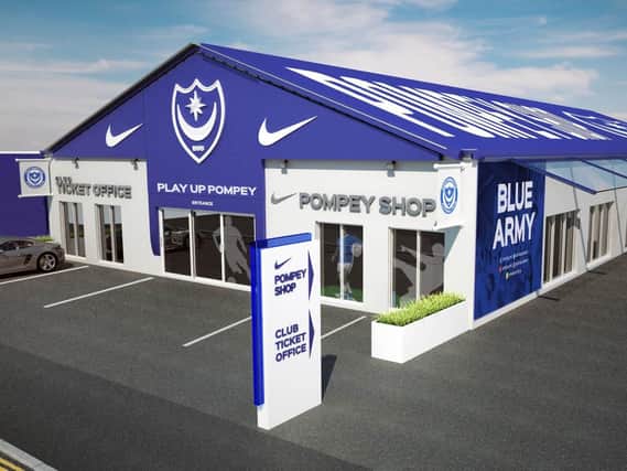 An artist's impression of the new club shop