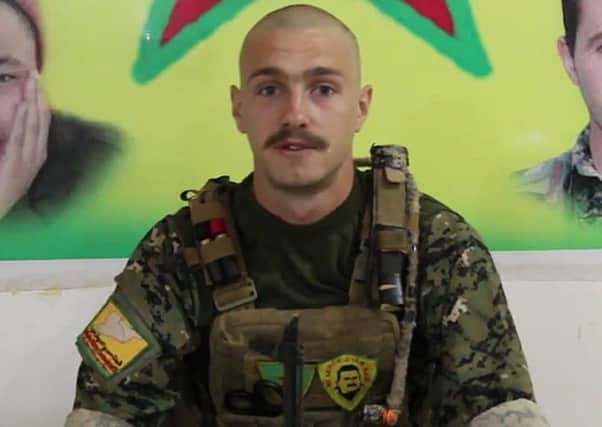 Ollie Hall, who was killed whilst clearing mines in Syria. Photo: YPG/PA Wire