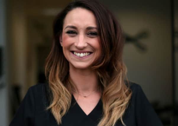 Natalie Hobbs has opened a nails and beauty business called Cafe Beauty which shares premises with Kwik Kut Barbers on Fareham Park Road, Fareham                      Picture: Chris Moorhouse
