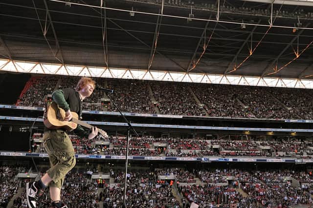 Ed Sheeran captivates Wembley... and one little girl in particular.