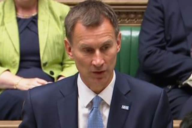 Health Secretary Jeremy Hunt issues a statement on Gosport Hospital in the House of Commons, London. PRESS ASSOCIATION Photo. Picture date: Wednesday June 20, 2018. See PA story HEALTH Gosport. Photo credit should read: PA Wire