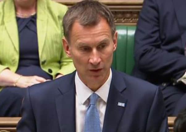 Health Secretary Jeremy Hunt issues a statement on Gosport Hospital in the House of Commons, London. PRESS ASSOCIATION Photo. Picture date: Wednesday June 20, 2018. See PA story HEALTH Gosport. Photo credit should read: PA Wire